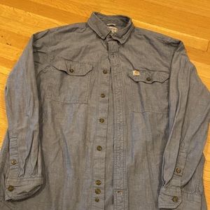 Carhartt Mens Relaxed Fit Collared Button front